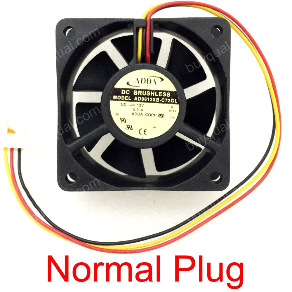 ADDA AD0612XB-C72GL 12V 0.31A 3wires Cooling Fan - New condition