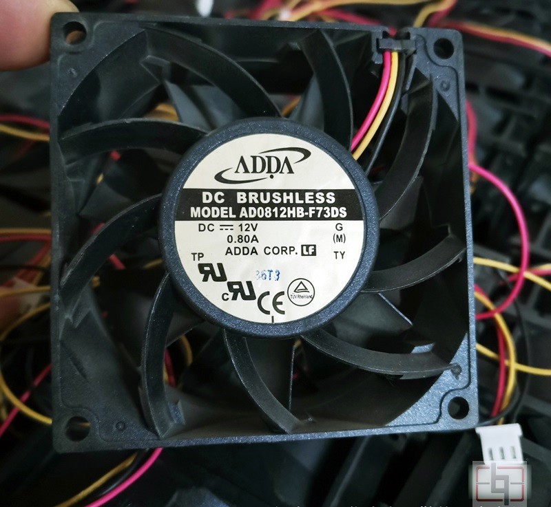 ADDA AD0812HB-Y53 12V 0.32A 3wires Cooling Fan