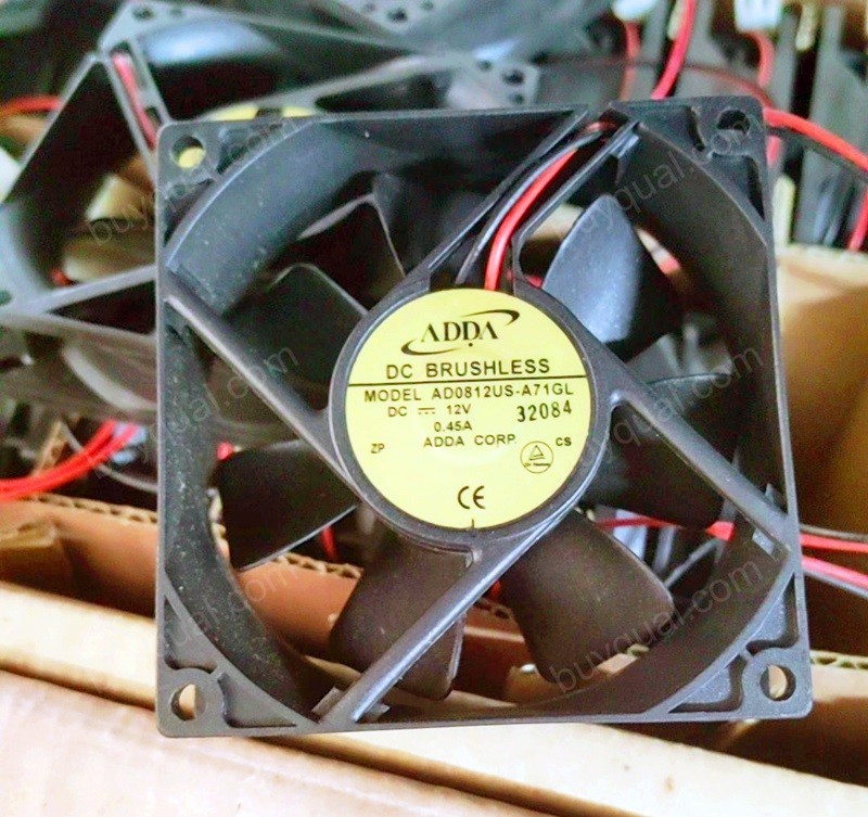 ADDA AD0812US-A71GL 12V 0.45A 2wires Cooling Fan