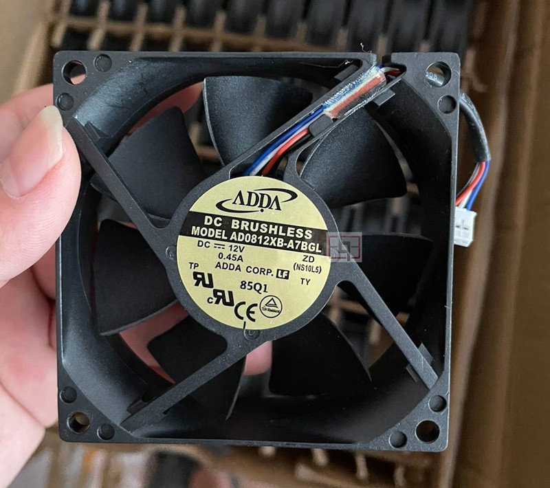 ADDA AD0812XB-A7BGL 12V 0.45A 4wires Cooling Fan 