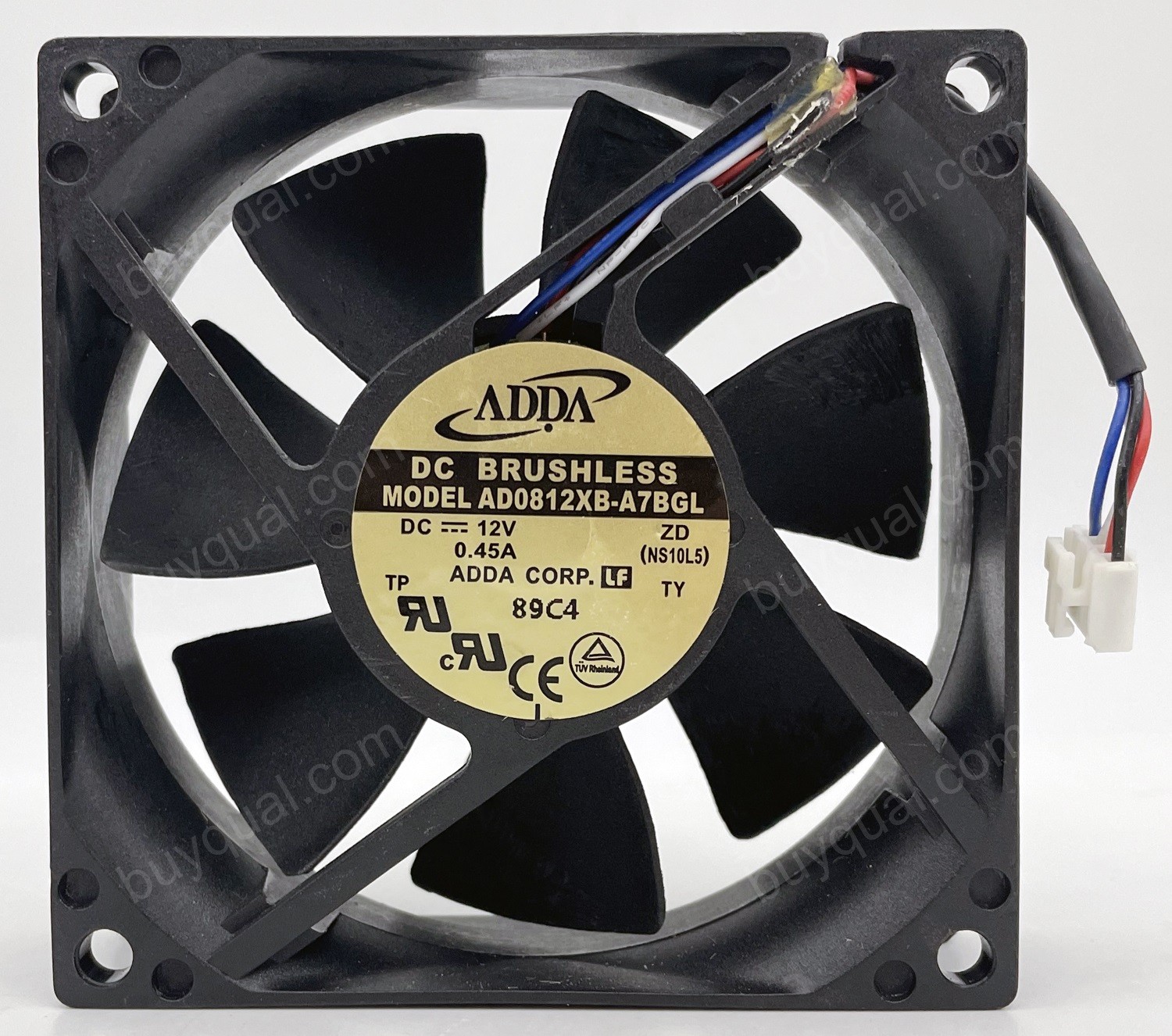 ADDA AD0812XB-A7BGL 12V 0.45A 4wires Cooling Fan 