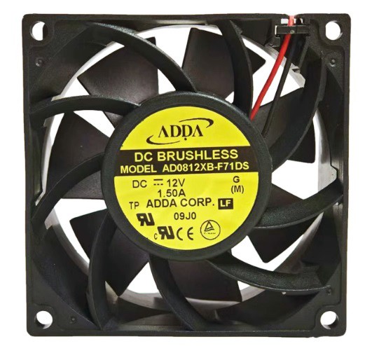 ADDA AD0812XB-F71DS 12V 1.50A 2wires Cooling Fan