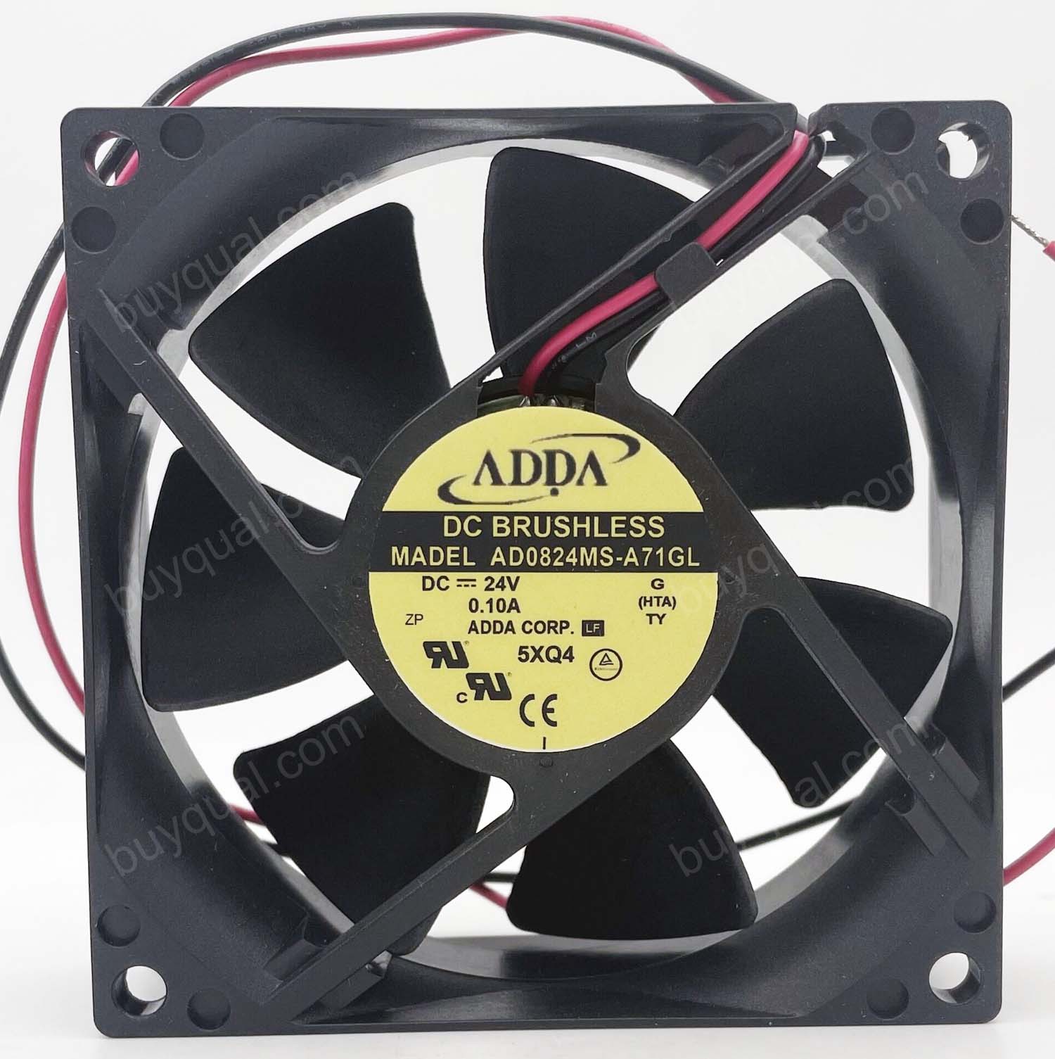 ADDA AD0824MS-A71GL 24V 0.1A 2wires Cooling Fan
