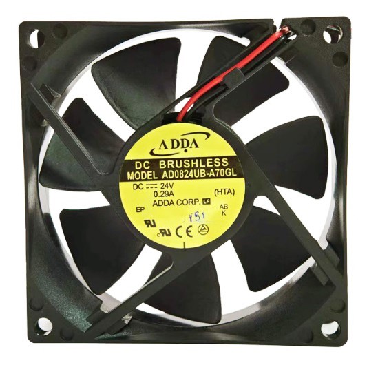 ADDA AD0824UB-A70GL 24V 0.29A 2wires Cooling Fan