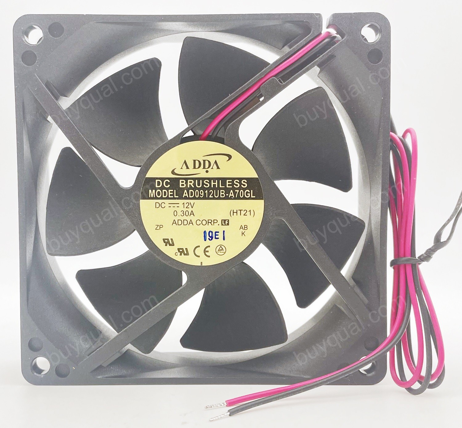 ADDA AD0912UB-A70GL 12V 0.30A 2wires Cooling Fan