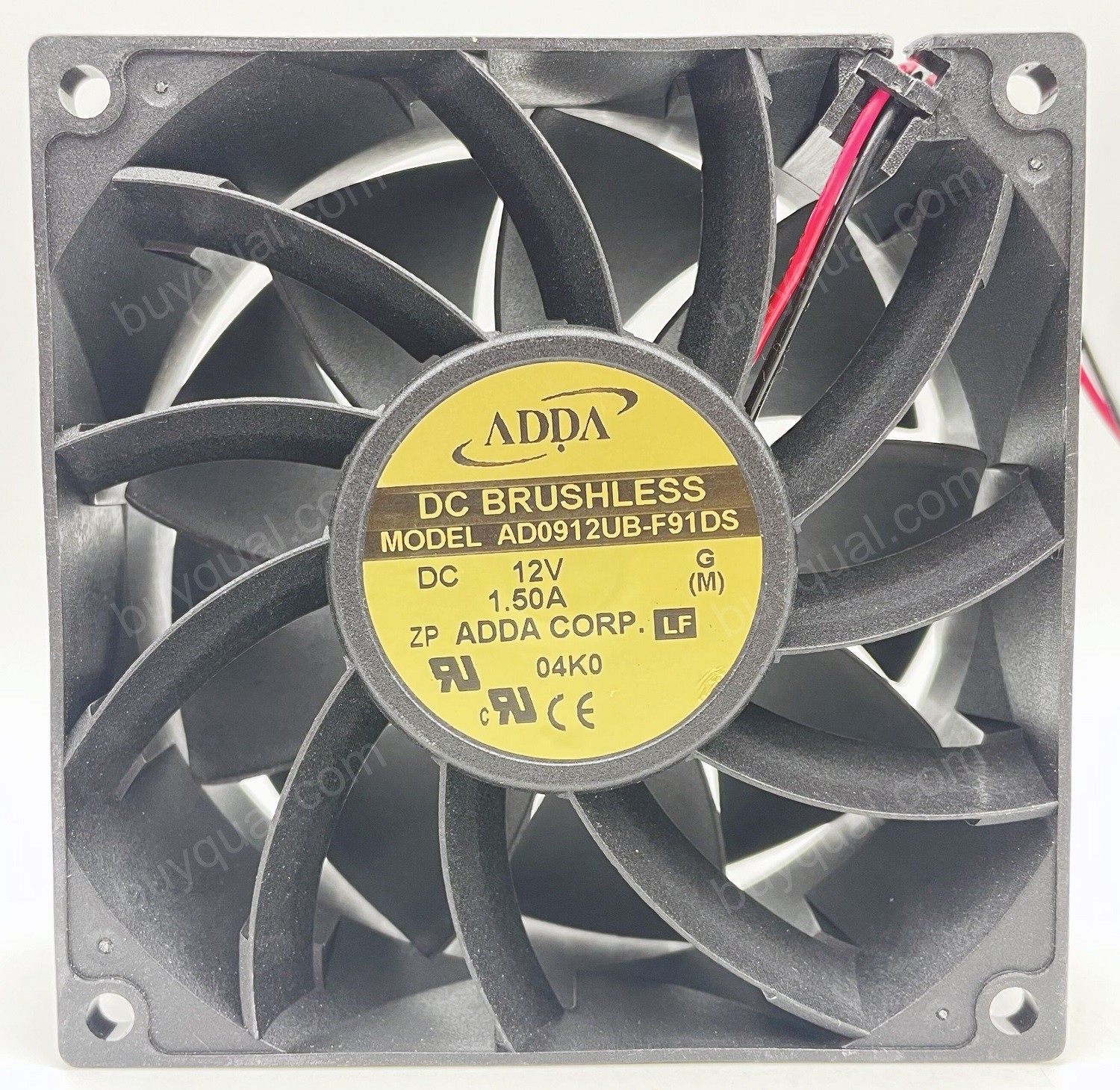 ADDA AD0912UB-F91DS 12V 1.5A 2wires Cooling Fan 
