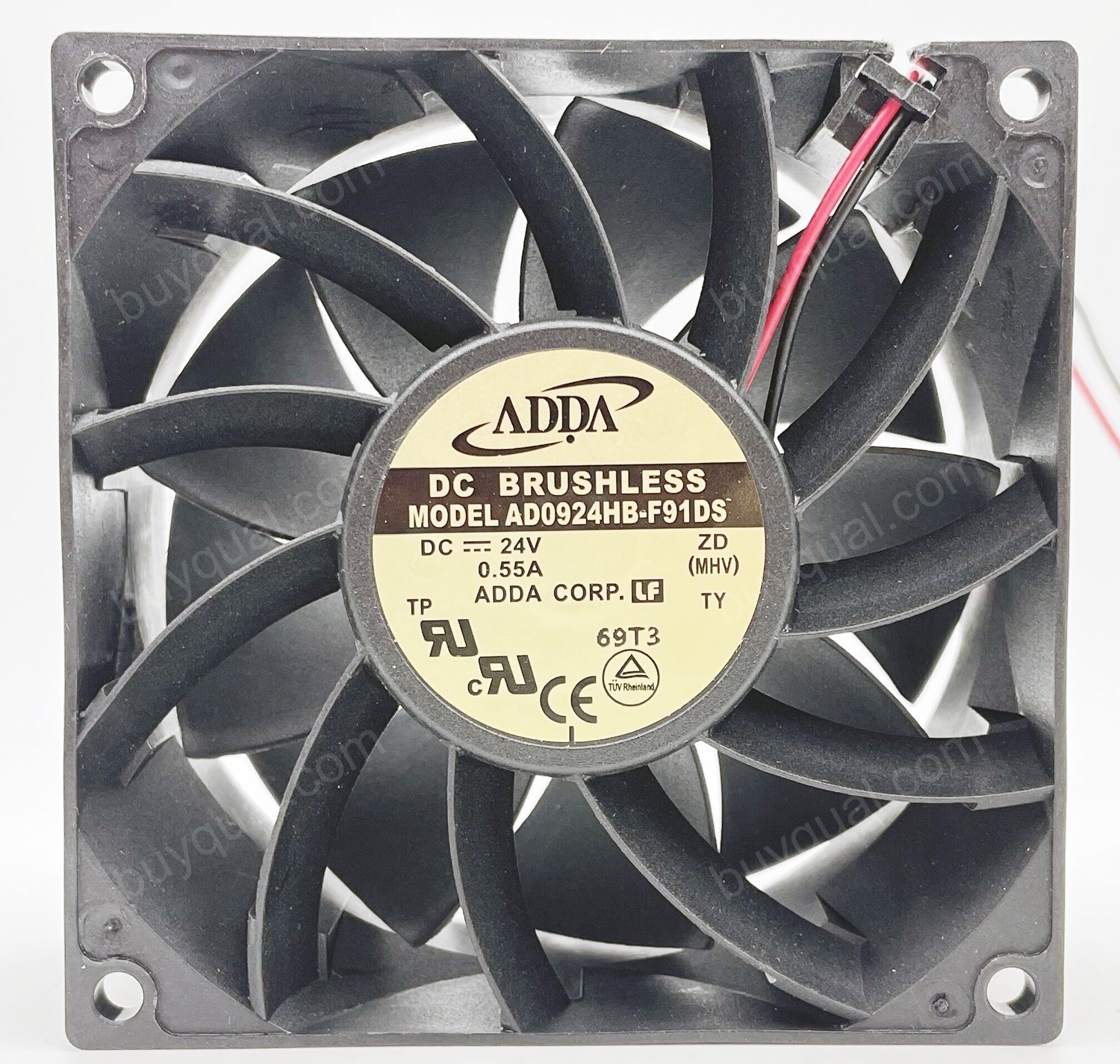 ADDA AD0924HB-F91DS 24V 0.55A 2 wires Cooling Fan