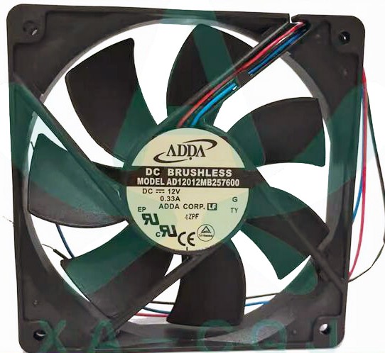 ADDA AD12012MB257600 12V 0.33A 3wires Cooling Fan