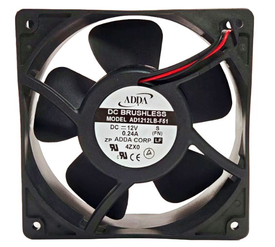 ADDA AD1212LB-F51 12V 0.24A 2wires Cooling Fan - New