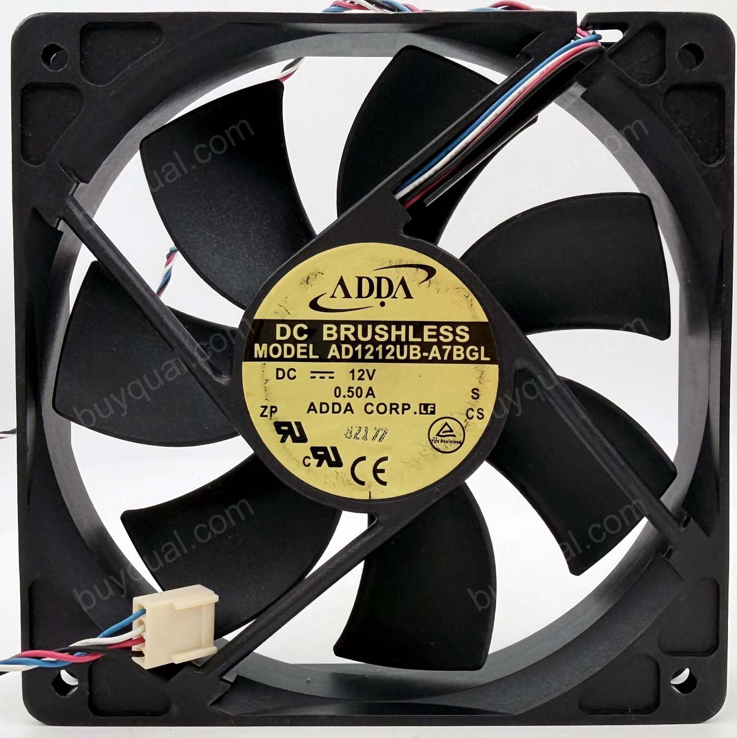 ADDA AD1212UB-A7BGL 12V 0.5A 4wires Cooling Fan