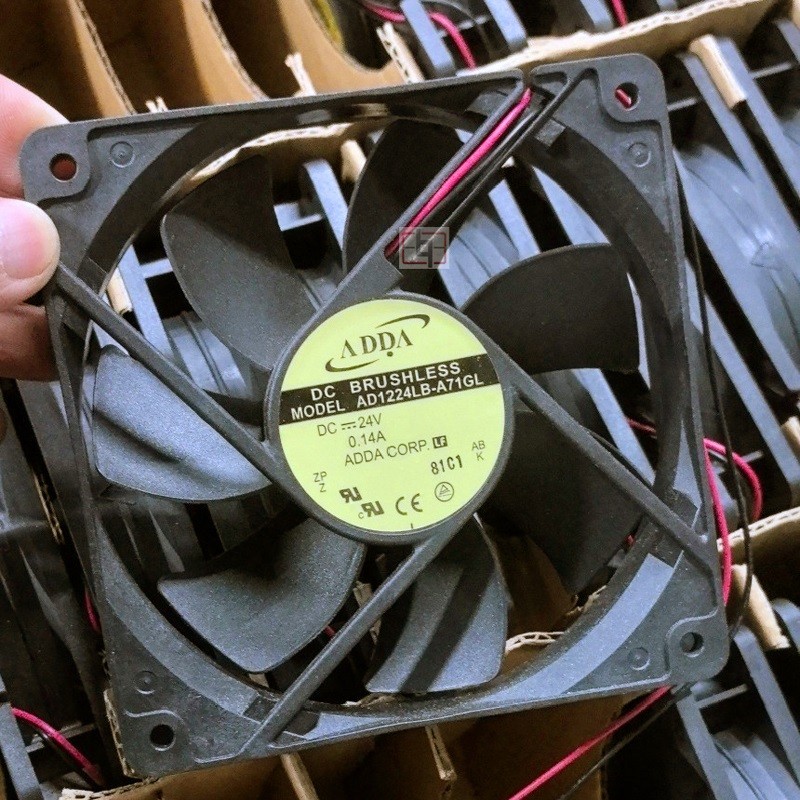 ADDA AD1224LB-A71GL 24V 0.14A 2wires Cooling Fan - Original New