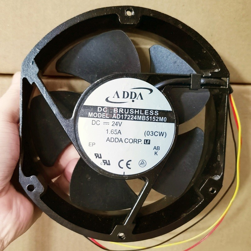 ADDA AD17224MB5152M0 AD17224MB5152MO 24V 1.65A 39.6W 3wires Cooling Fan