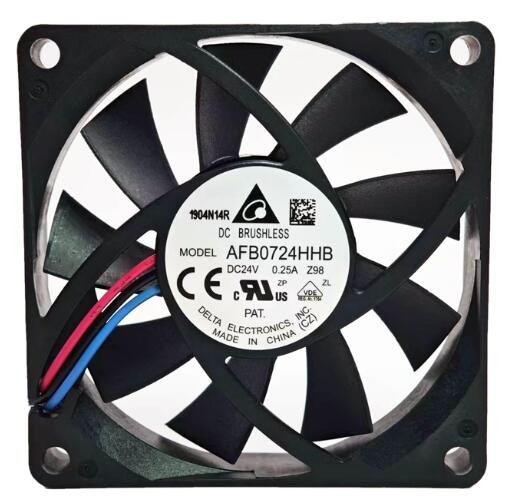 Delta AFB0724HHB 24V 0.25A 2wires 3wires Cooling Fan
