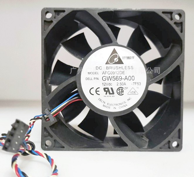 Delta AFC0912DE 12V 2.5A 3A 4wires Cooling Fan - Picture need