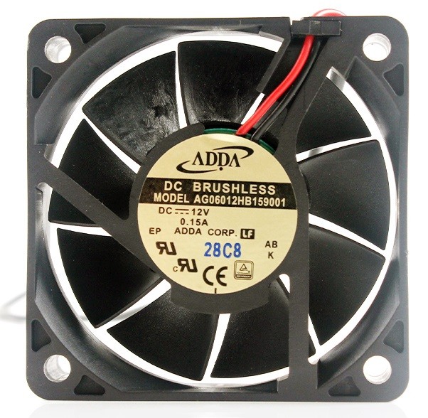 ADDA AG06012HB159001 12V 0.15A  2wires Cooling Fan