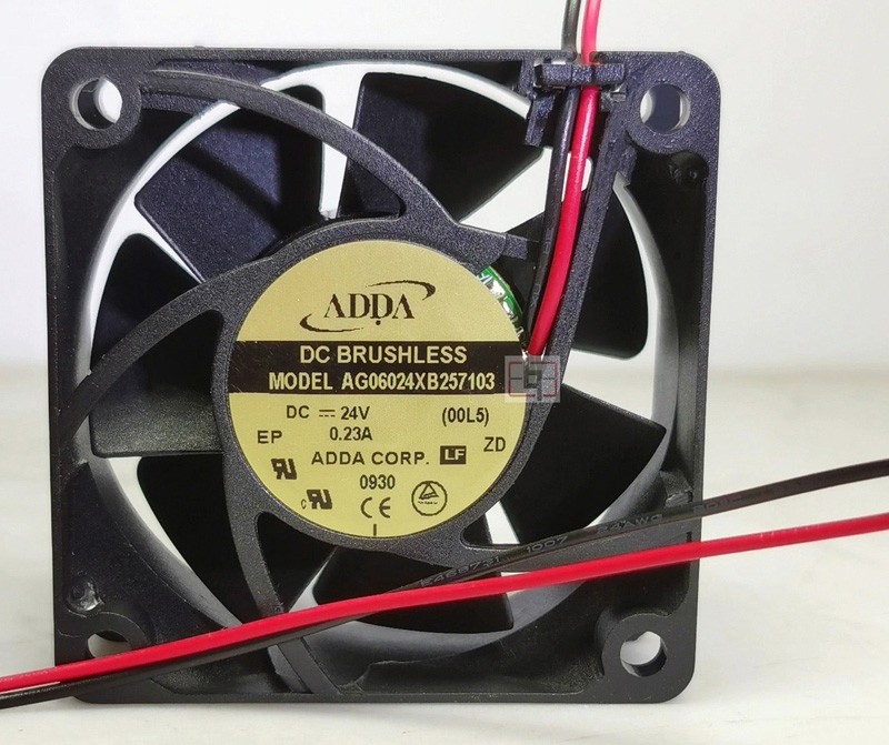 ADDA AG06024XB257103 24V 0.23A  2wires Cooling Fan - Original New