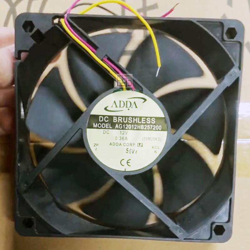 ADDA AG12012HB257200 12V 0.36A 3wires Cooling Fan - Original New