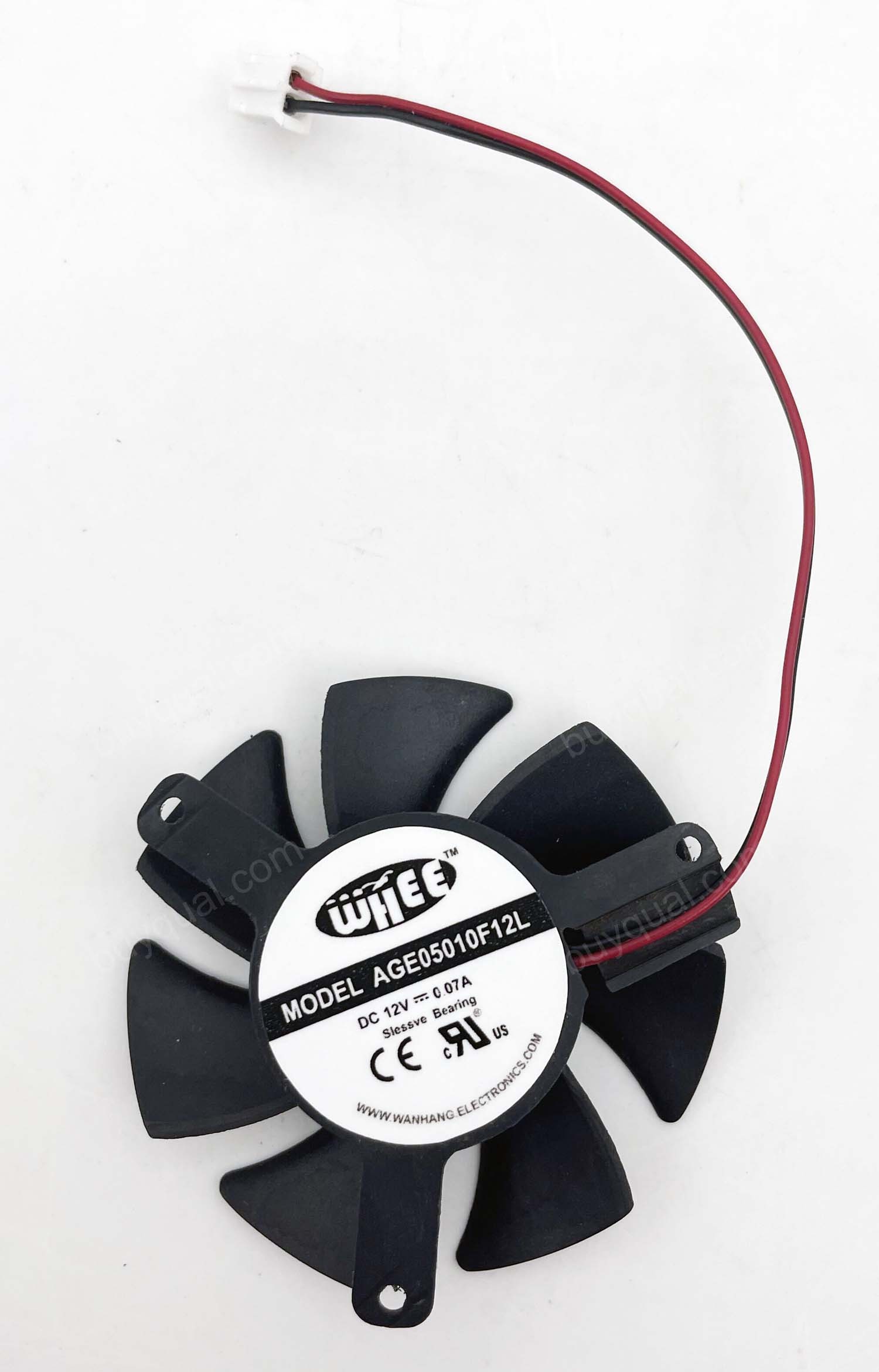 WHEE AGE05010F12L 12V 0.07A 2wires Cooling Fan