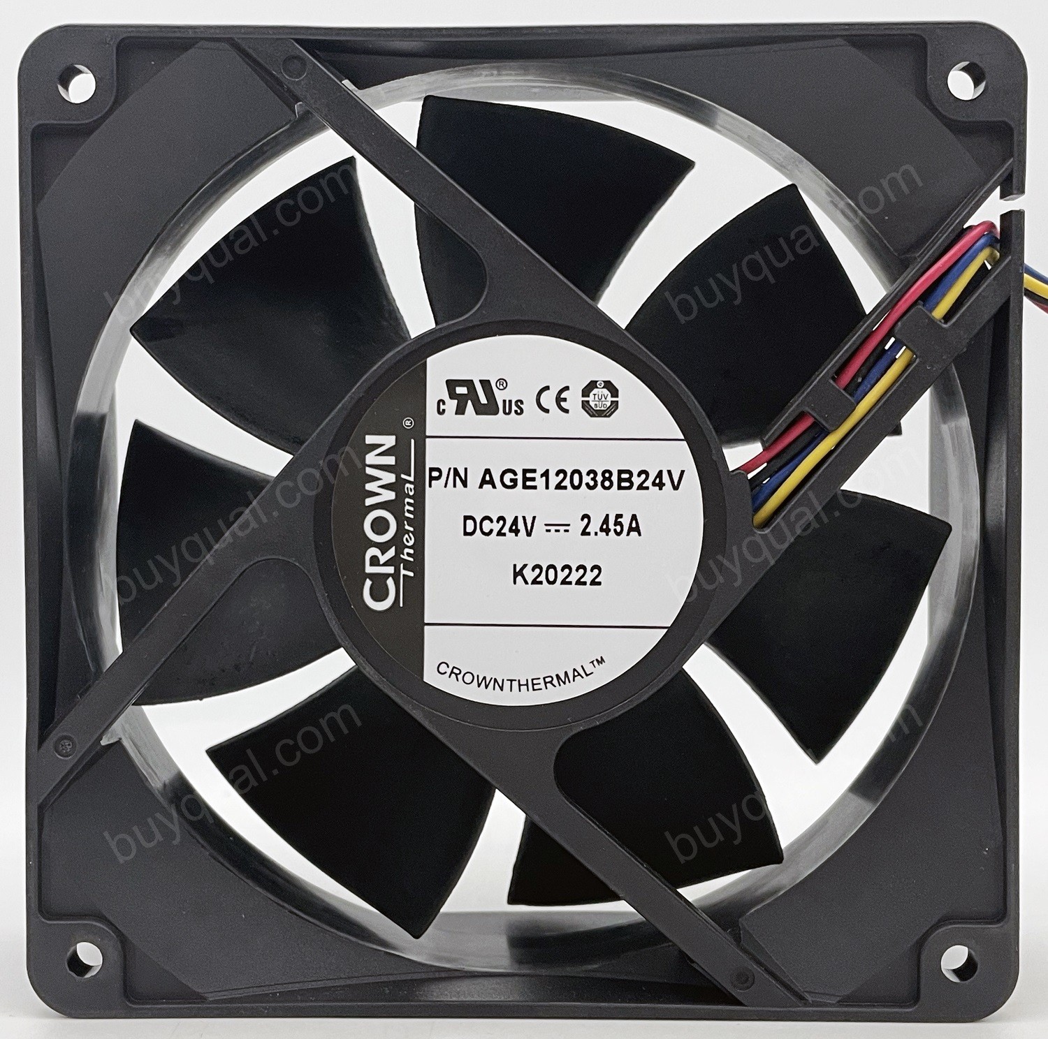 CROWN AGE12038B24V 24V 2.45A 3wires 4wires Cooling Fan 