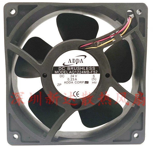 ADDA AQ1224MB-F52 24V 0.23A 3wires Cooling Fan