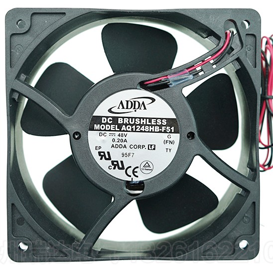 ADDA AQ1248HB-F51 48V 0.20A 2wires Cooling Fan - Waterproof