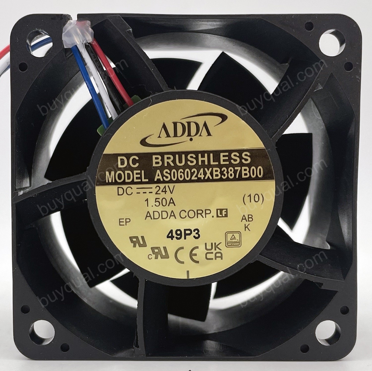 ADDA AS06024XB387B00 24V 1.5A 4wires Cooling Fan 