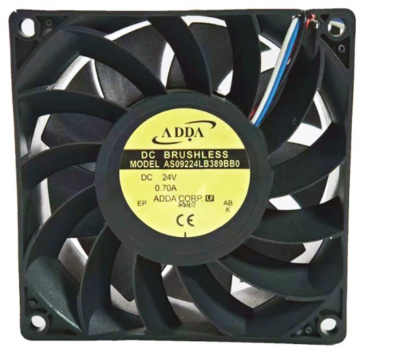 ADDA AS09224LB389BB0 24V 0.70A 4wires Cooling Fan 