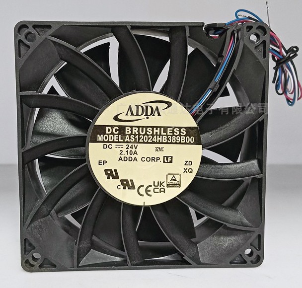 ADDA AS12024HB389B00 24V 2.10A 4 wires Cooling Fan