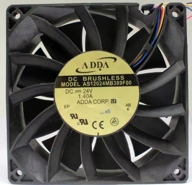 ADDA AS12024MB389F00 24V 1.40A 4wires Cooling Fan 