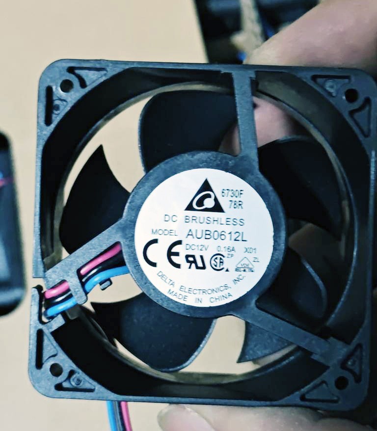 Delta AUB0612L 12V 0.16A 3wires Cooling Fan 