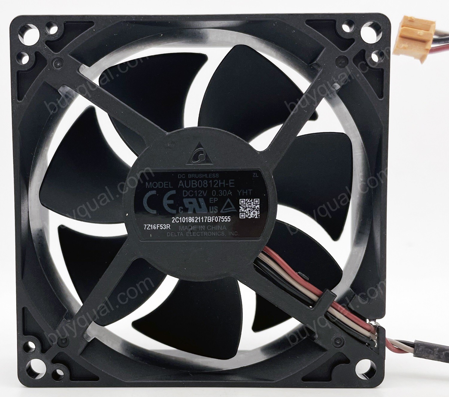 Delta AUB0812H-E AUB0812H -CF01 12V 0.3A 3wires Cooling Fan