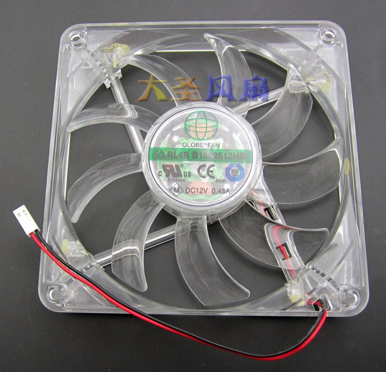 GLOBE FAN B1402512HB 12V 0.45A 2wires Cooling Fan
