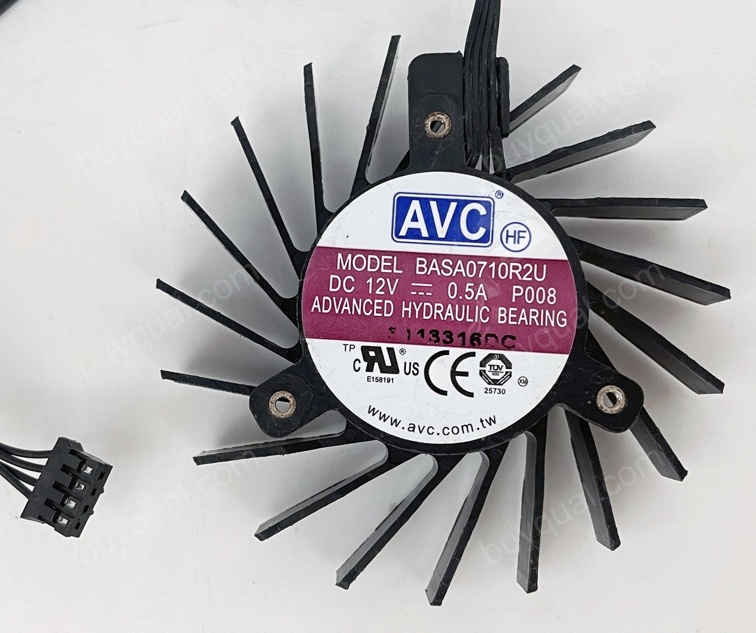 AVC BASA0710R2U 12V 0.5A 4wires Cooling Fan
