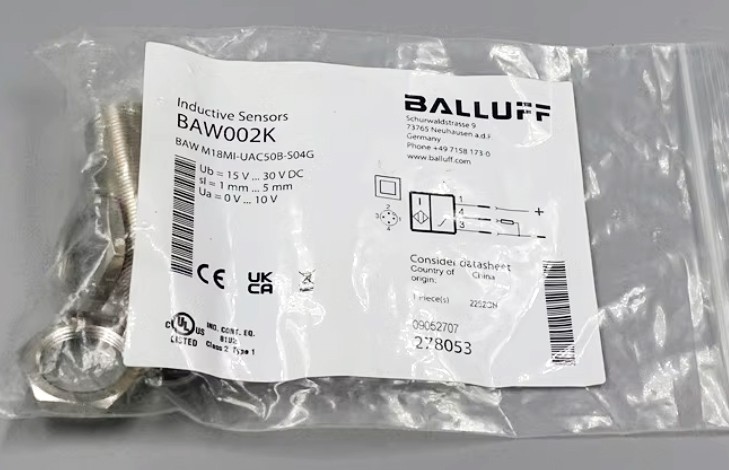 BALLUFF BAW002K BAW M18MI-UAC50B-S04G Inductive Proximity Switch - Original New