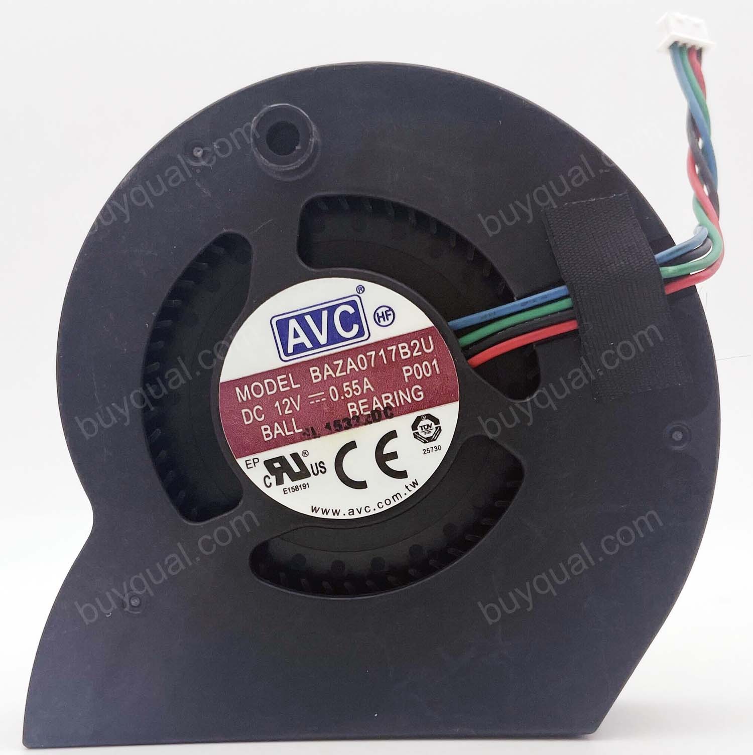 AVC BAZA0717B2U 12V 0.55A 4wires Cooling Fan