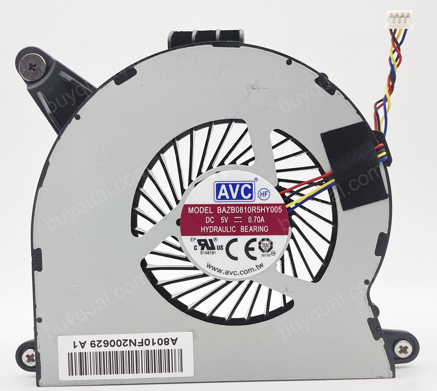AVC BAZB0810R5HY005 5V 0.70A 4wires Cooling Fan - New