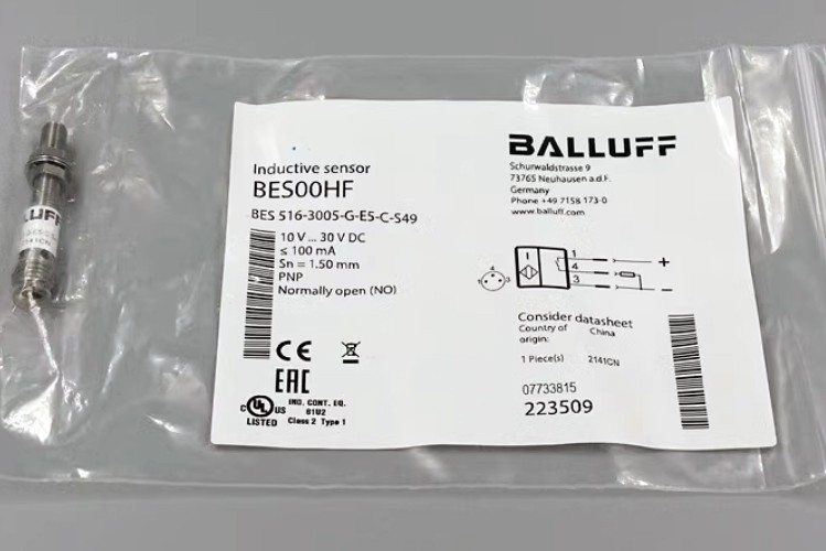 BALLUFF BES 516-3005-G-E5-C-S49 BES00HF Inductive Proximity Switch - Original New