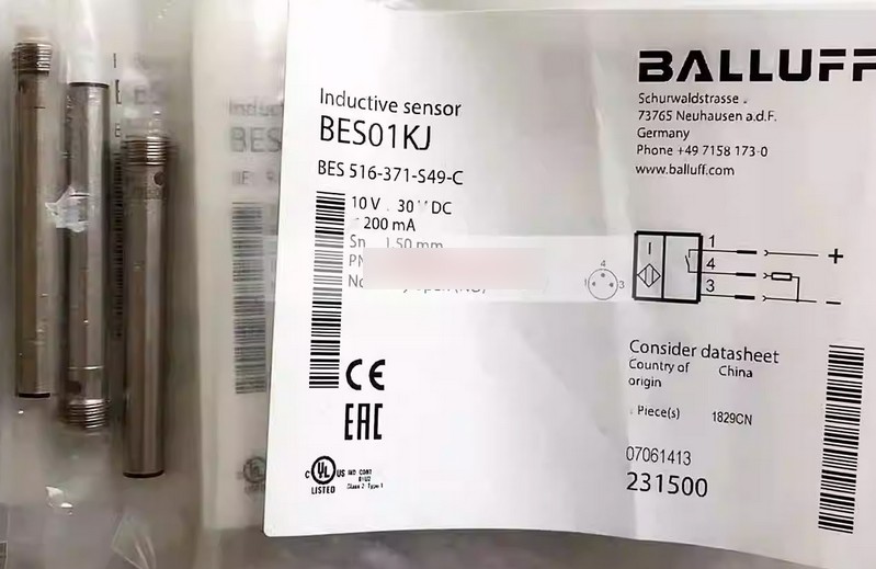 BALLUFF BES 516-371-S49-C BES01KJ Sensor