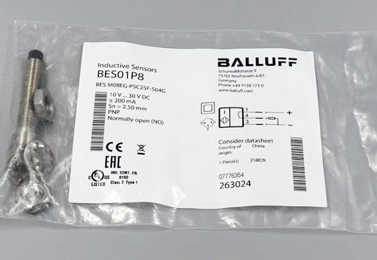 BALLUFF BES01P8 BES M08EG-PSC25F-S04G Inductive Proximity Switch - Original New
