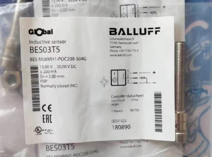 BALLUFF BES03T5 BES M08MH1-POC20B-S04G Inductive Proximity Switch - Original New