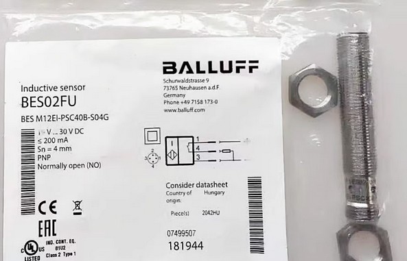 BALLUFF BES02FU BES M12EI-PSC40B-S04G Inductive Proximity Switch - Original New