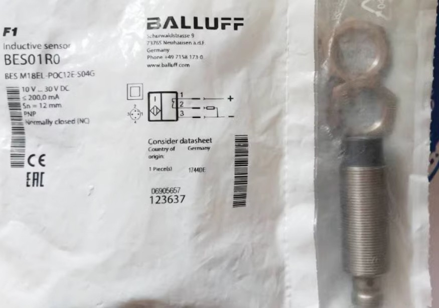 BALLUFF BES M18EL-POC12E-S04G BES01R0 Inductive Proximity Switch