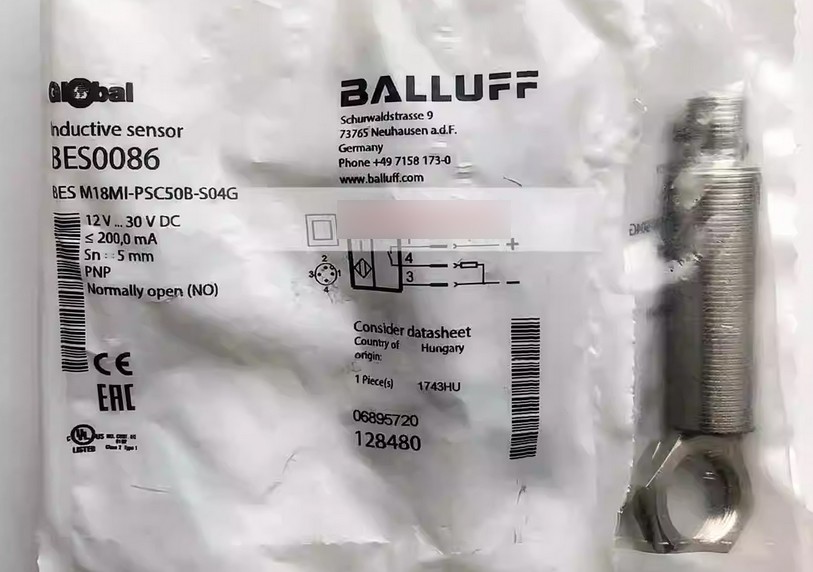 BALLUFF BES0086 BES M18MI-PSC50B-S04G Inductive Proximity Switch - Original New