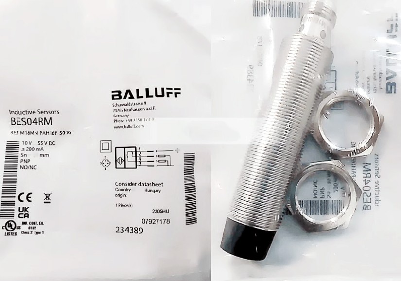 BALLUFF BES M18MN-PAH16F-S04G Inductive Proximity Switch
