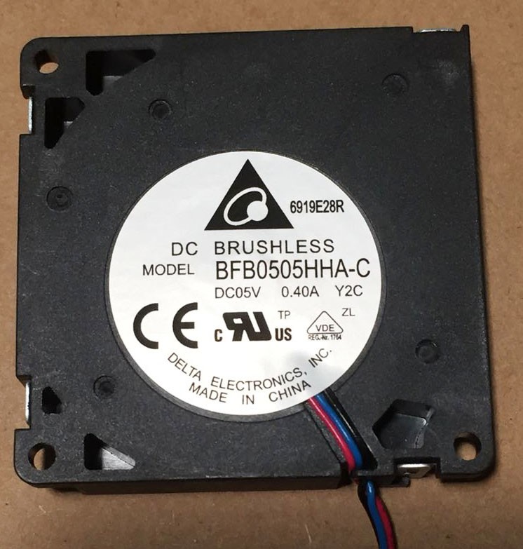 Delta BFB0505HHA-C 5V 0.4A 3wires Cooling Fan