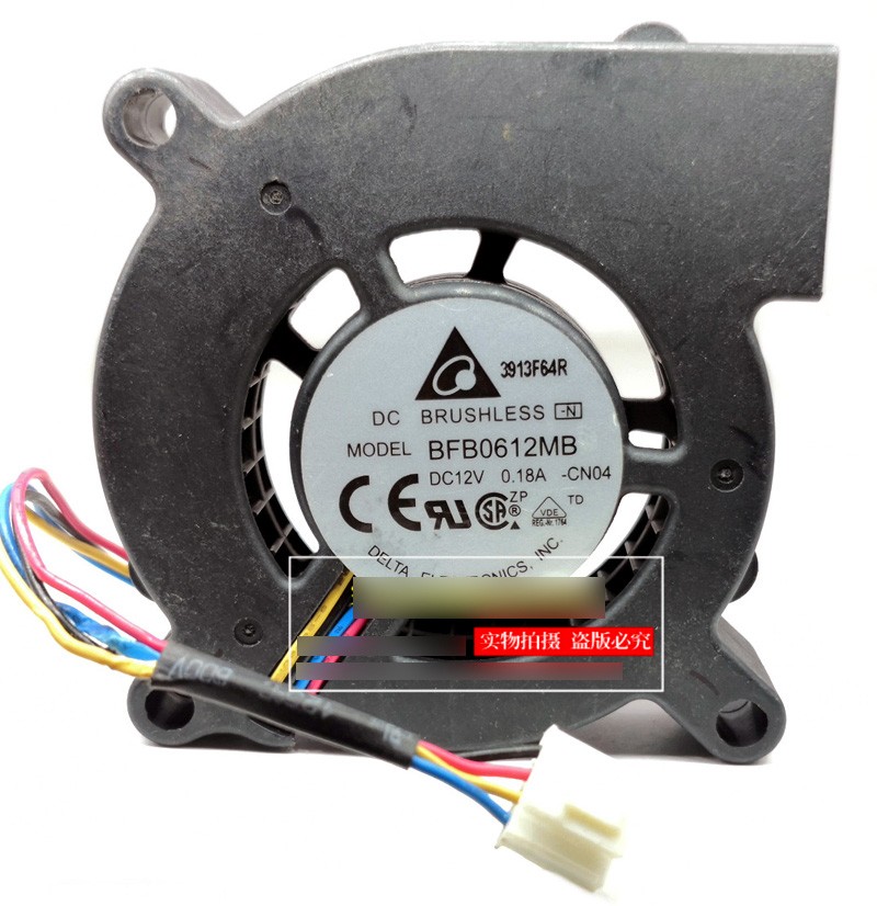 DELTA BFB0612MB -CN04 BFB0612MBCN04 12V 0.18A 4wires Cooling Fan 
