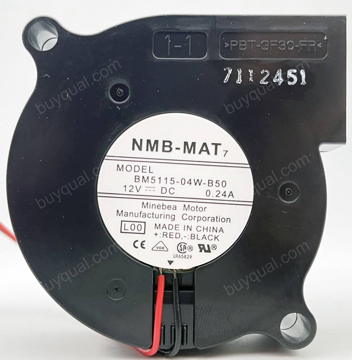 NMB BM5115-04W-B50 BM5115-04W-B50-L00 12V 0.24A 2wires Cooling Fan - New 