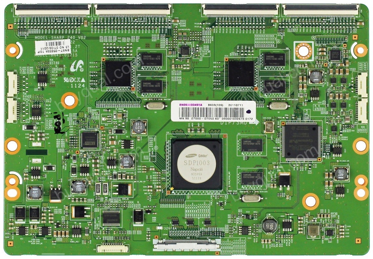 Samsung BN41-01715A BN95-00491A BN97-05888A T-Con Board for UN60D7000VFXZA UN60D7050VFXZA