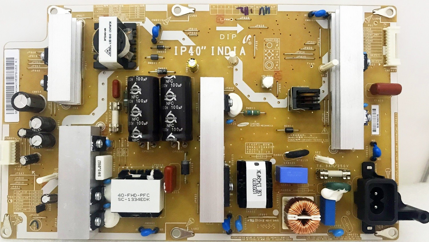 Samsung BN44-00440A BN44-00440B BN44-00440C I40F1_BHS BN4400440B Power Supply - Used