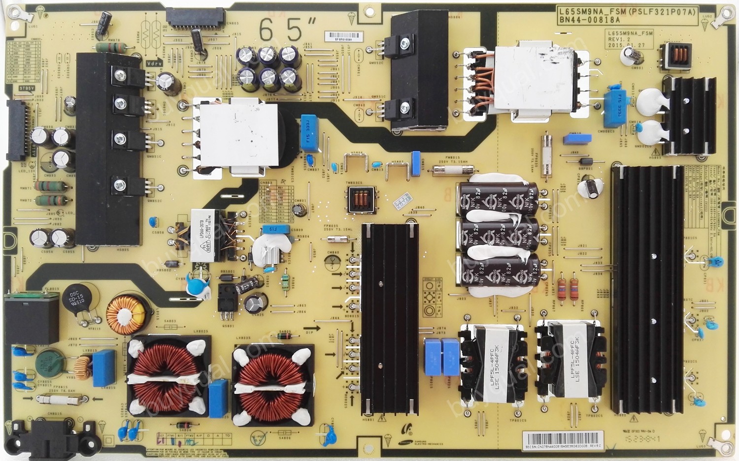 Samsung BN44-00818A L65SM9NA_FSM PSLF321P07A BN4400818A Power Supply / LED Driver Board for UA65JS9500KXXS UA65JS9500KXXV